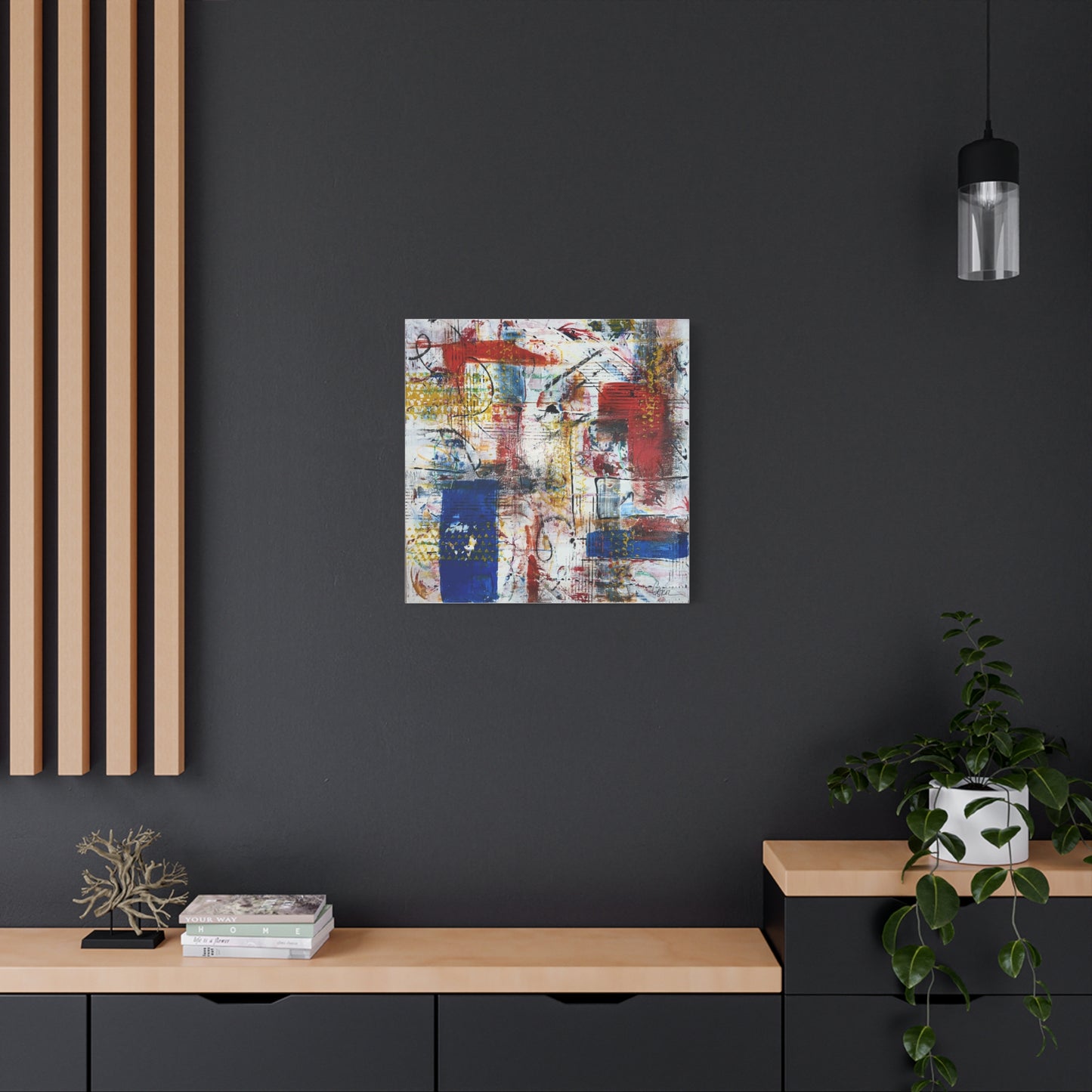 back forty, abstract art, black wall